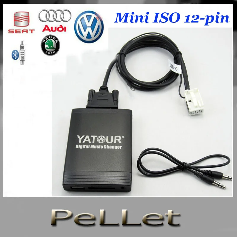 Car cd/mp3 player adapter Digital music changer USB SD AUX interface