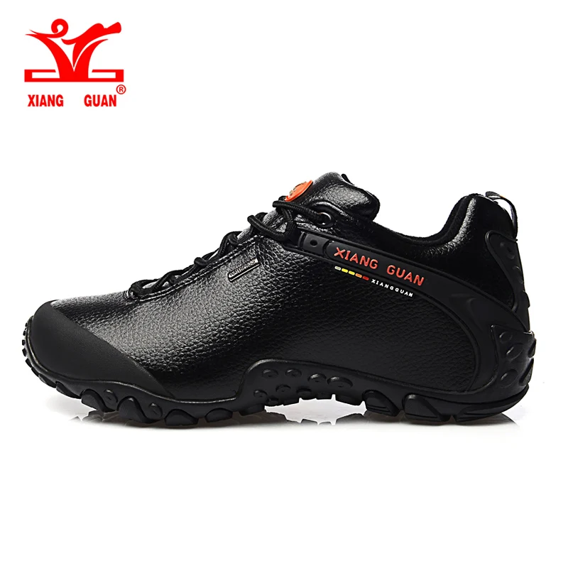 XIANG GUAN hiking shoes poly urethane black slip resistant shoes