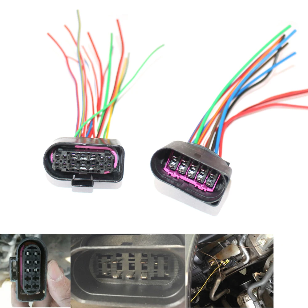 HID ксеноновая фара от 10 до 14 контактный разъем адаптера подходит для AUDI A8 VW Golf 6