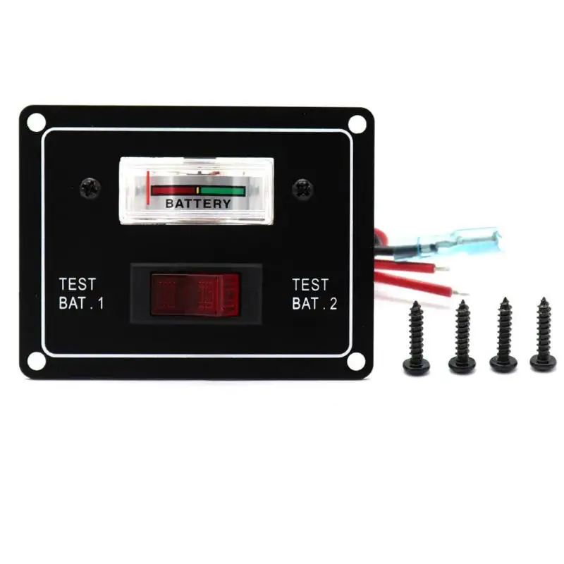 Диагностические инструменты 12 В Лодка Караван батарея двойной Тест Тестер переключатель счетчика панель с предохранителем двойной батареи тест er ремонт автомобиля инструмент