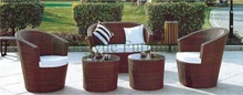 2015 promotion rattan outdoor leisure rattan sofa set furniture