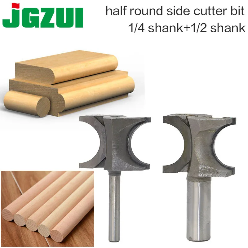 1PCS Half Round Side Cutter Bit Router Bit 12.7mm/6.35mm SHK Woodworking bits|Milling Cutter| - AliExpress
