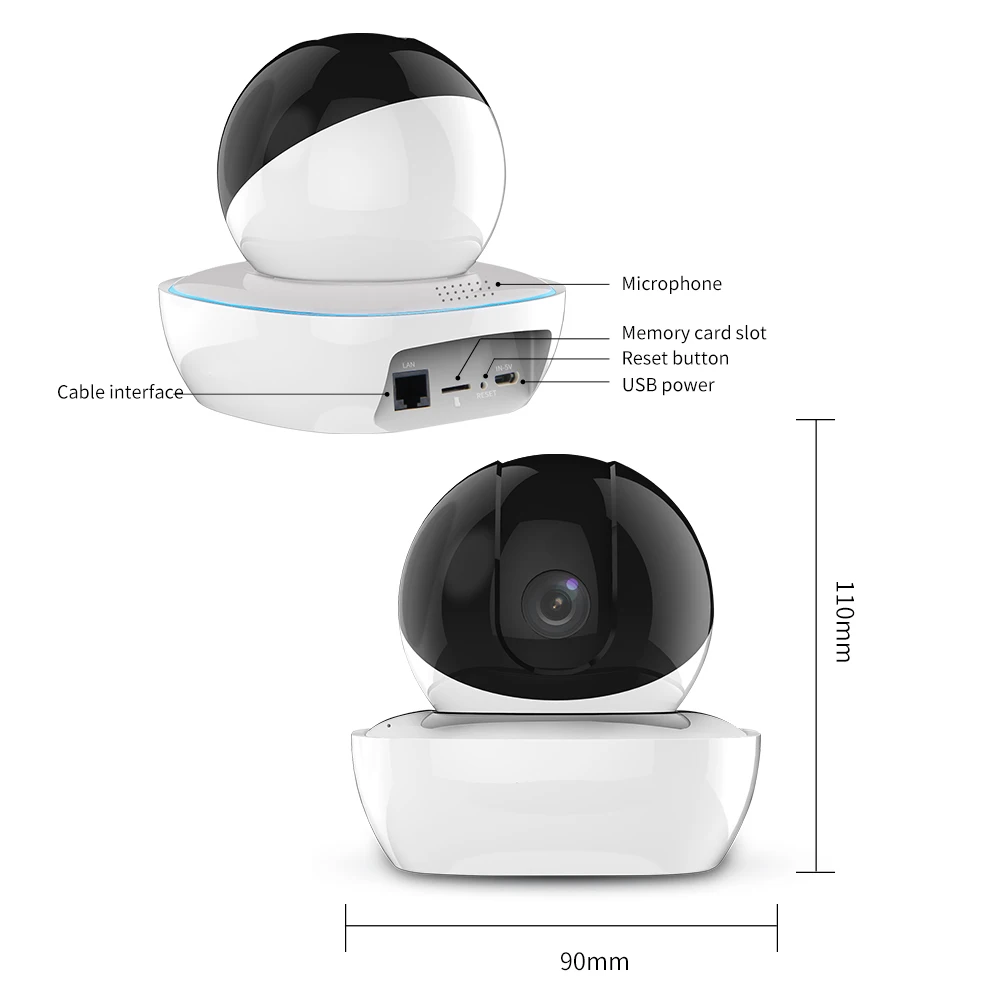 ZGWANG 1080P умная детская камера наблюдения Wifi ночного видения домашняя охранная система IP видеокамера для наблюдения за домашними животными беспроводная камера видеонаблюдения Wifi