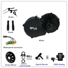 8FUN bafang BBS01B MID крепления двигателя 36 В 350 Вт центральный диск Ebike Conversion Kit