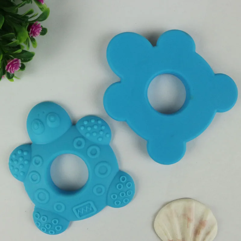 NEW Baby Teethers Children Silicone Toy kids Rattles child Animal Turtle Teether Silicone Training Toddler infant lovely