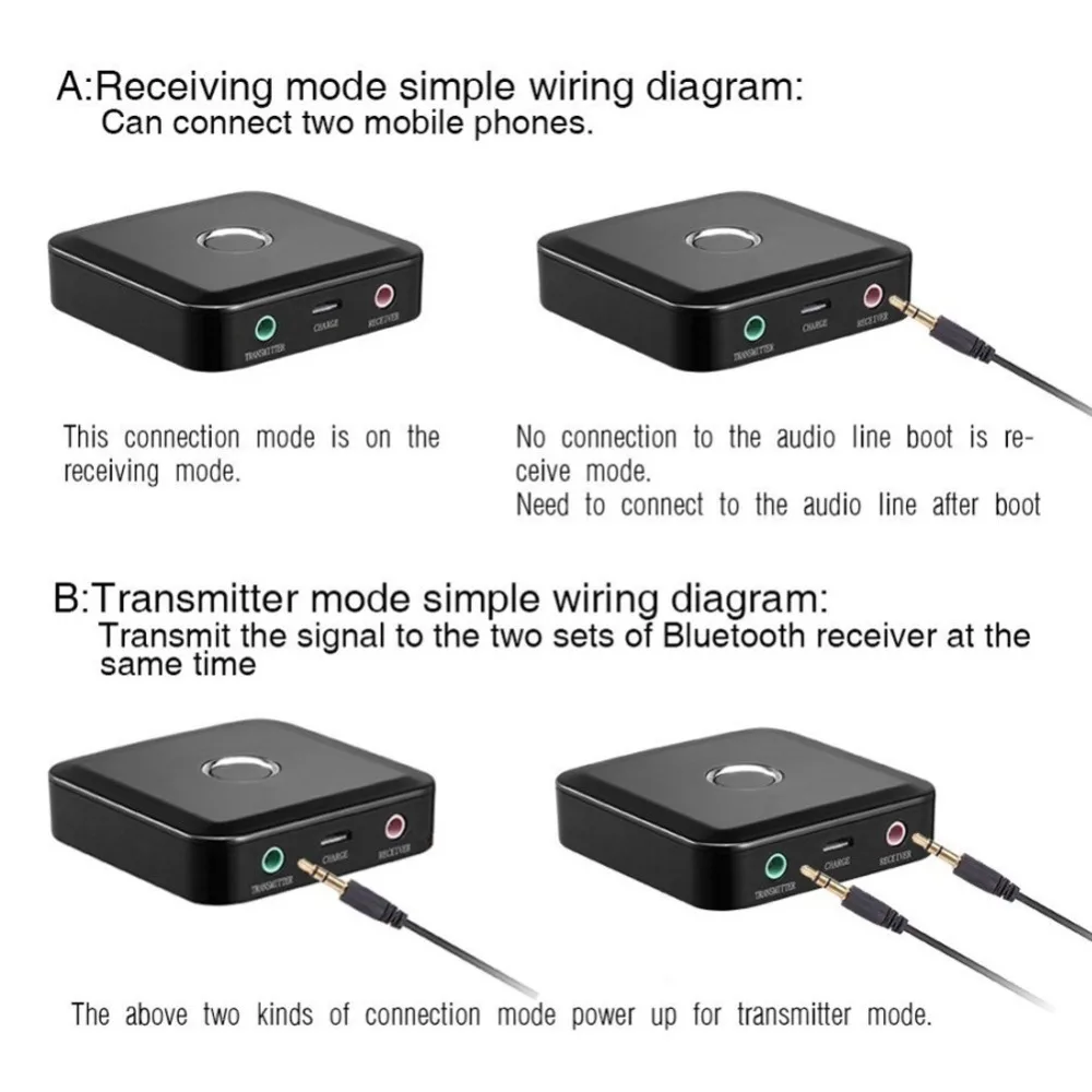Wireless Car 4 0 Bluetooth Receiver Adapter 3 5mm To RCA AUX Audio Music Adapter For Car Speaker MP3 Phone Headphone