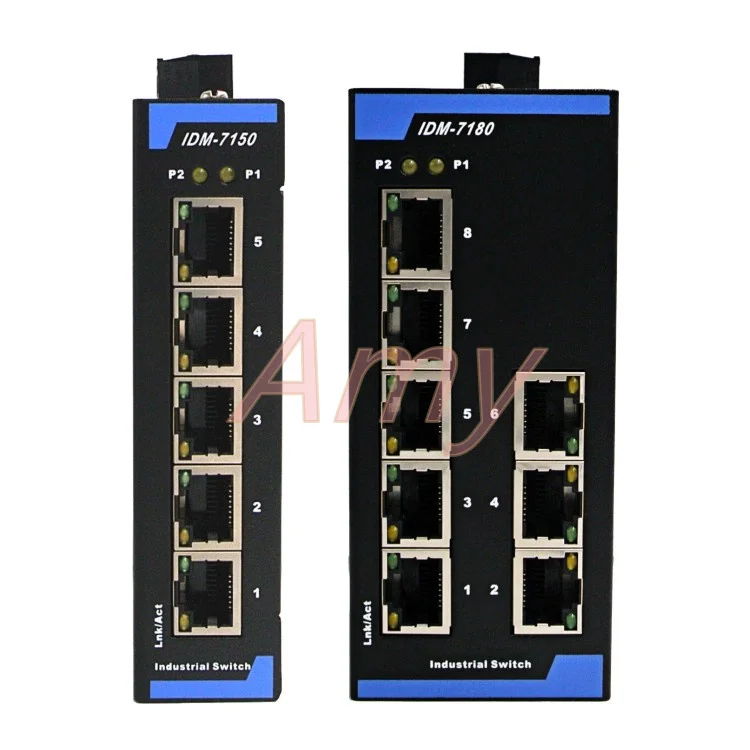 5 port 8 industrial switches 12V24V entry level 100 trillion Industrial