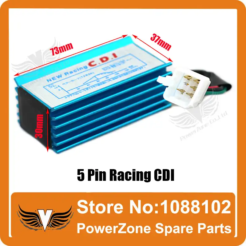 Высокая производительность 5 Pin Racing CDI для 50cc 110cc 125cc до 160cc модели SSR и Pit велосипеды грязи Pit Pro ATV квадроциклы Мотоциклы Бесплатная доставка - изображение