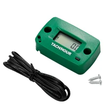 Сбрасываемый Tach/счетчик моточасов цифровой мотоциклов Тахометр метр 60000 об./мин. 2/4 ход для газовых двигателей зеленый RL-HM018R