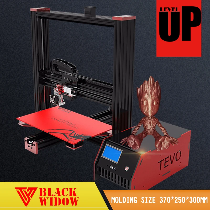 Newest Tevo Black Widow-- High Precision 3D Printer Factory Ship Directly Cheap Price Machine DIY 3D Printer Kit Free MKS Mosfet