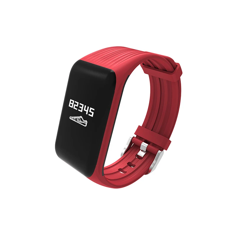 K1 смарт-браслет шагомер спортивные часы группа Acticity фитнес-трекер Водонепроницаемый браслет кровяное давление монитор сердечного ритма - Цвет: Красный