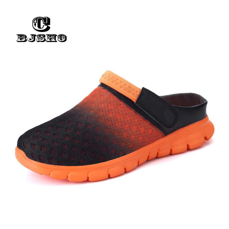 CBJSHO размеры 36–46 тапочки унисекс обувь Slip-on Пляжные сланцы Мужские дышащие Для