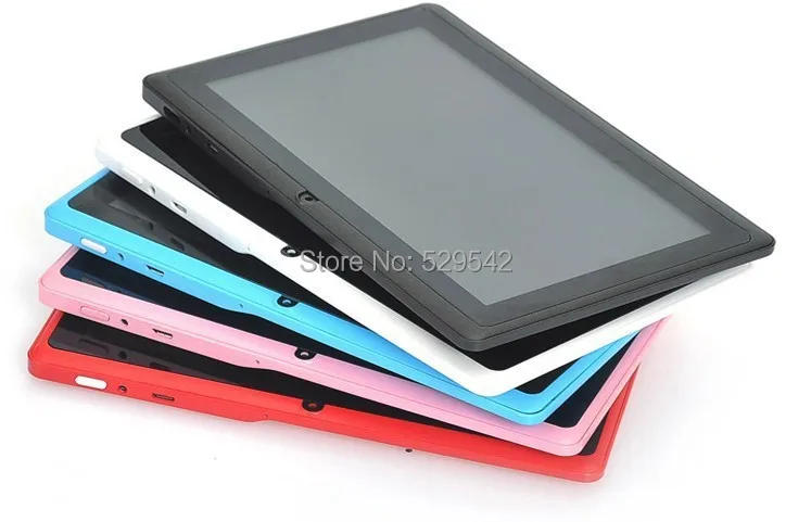 DHL 20 шт./лот 7 дюймов Q88 A33 4 ядра Tablet PC 512 МБ/8 ГБ Android 4.4.2 WIFI Двойная камера