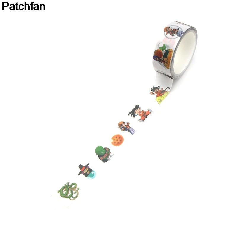 Patchfan мультфильм Dragon Ball DIY подарок Скрапбукинг клейкая бумага Васи маскирующая Лента печатная шаблонная Наклейка A1956