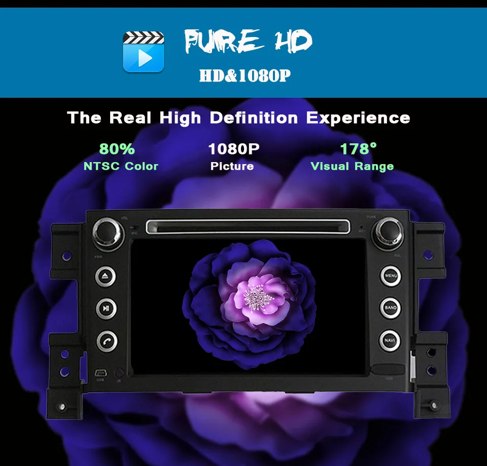 Flash Deal 4G+64G Android 9.0 8 core 7 inch in dash car dvd radio music video player headunit for Suzuki Grand Vitara 2005 pc tablet tape 3