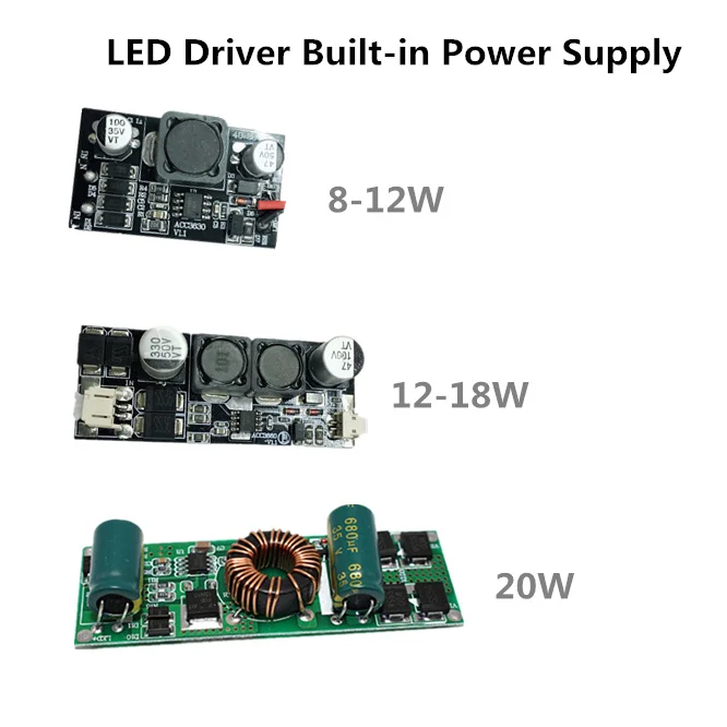 

LED Driver Built-in Power Supply 300mA (12-18)x1W AC/DC 12-24V to DC 25V~80V 8W 12W 18W 20W DIY LED Bulb Lamp Spotlight JQ