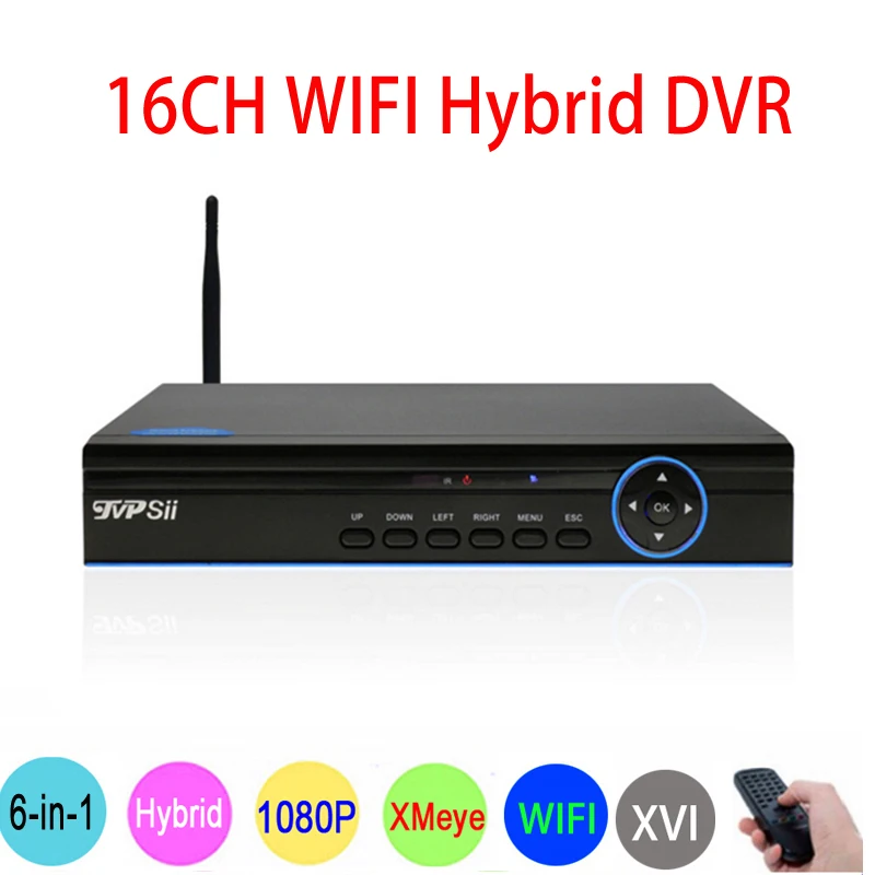 

1080P/960P/720P Red Surveillance Camera Hi3521D 1080N 16CH 6 in1 H.265 Wifi Hybrid XVI NVR CVI TVi AHD CCTV DVR FreeShipping