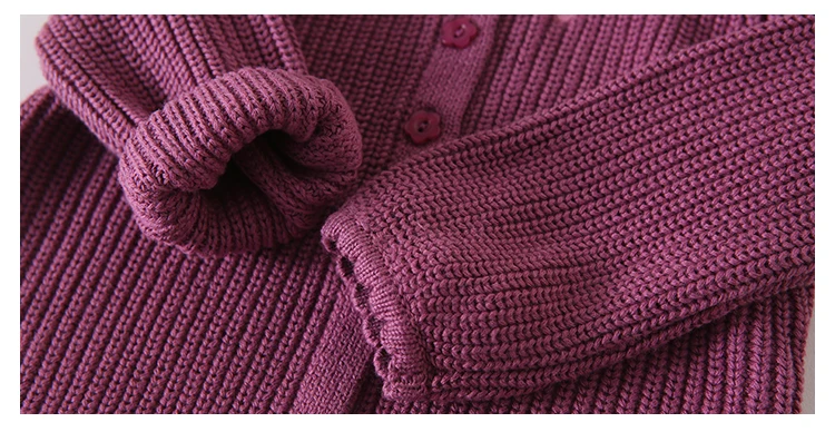 malha cardigan causal o pescoço do bebê