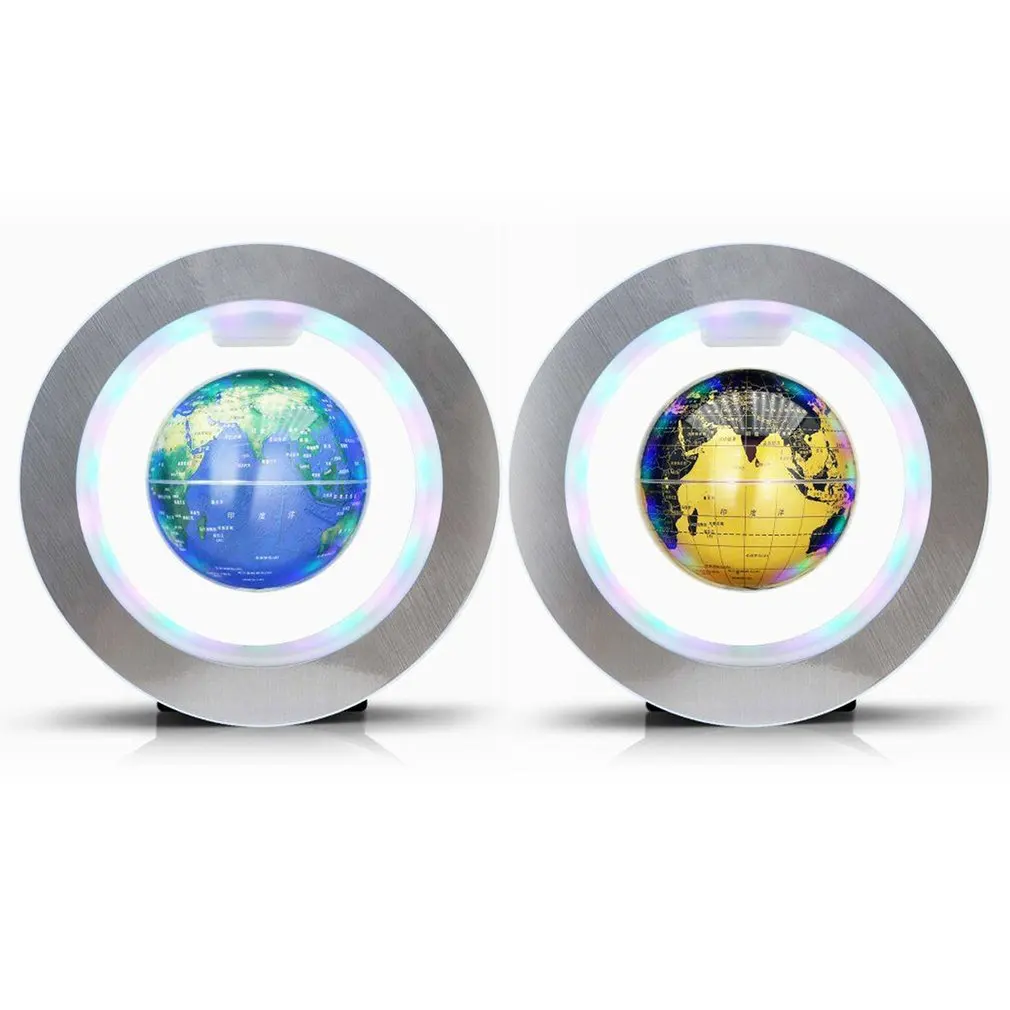 

4 inch O Shape Base Floating Globe Magnetic Field Levitation With LED Lamp Tellurion Home Desktop Decor Perfect Crafts Gifts