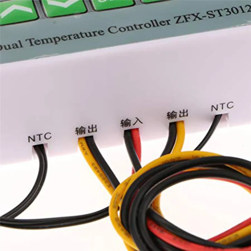 ST3012 DC 12 V/24 V AC 220 V светодиодный термометр контроллер инкубатора интеллектуальный цифровой двойной зондовый термостат регулятор температуры
