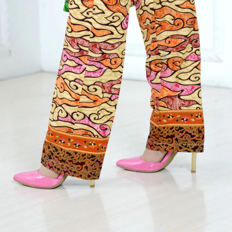 Afripride/африканские брюки с принтом, костюм для женщин, сделанный на заказ, топ с короткими рукавами+ длинные штаны, Женский хлопковый костюм A622611