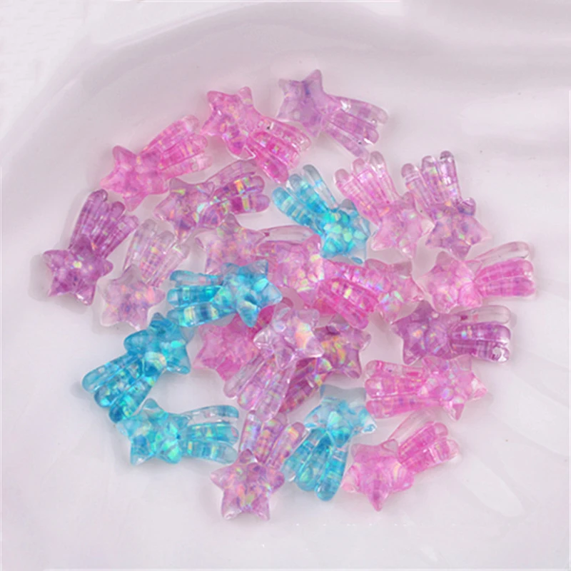 

Happy Monkey 15pcs/pack Slime Supplies Toys Glitter Star Slime Charms Accessories DIY Filler Decor For Fluffy Clear Cloud Slime