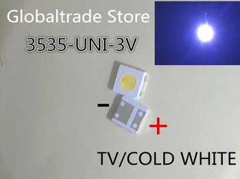 

200PCS UNI 3537 3535 1W LED Chip-2 90LM 3v Cool white LCD Backlight for TV Application High Power LED