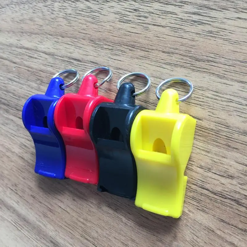 

10Pcs Plastic Whistle Referee Practical Durable Whistle Professional Soccer Basketball Hockey Sports Referee Whistle #125