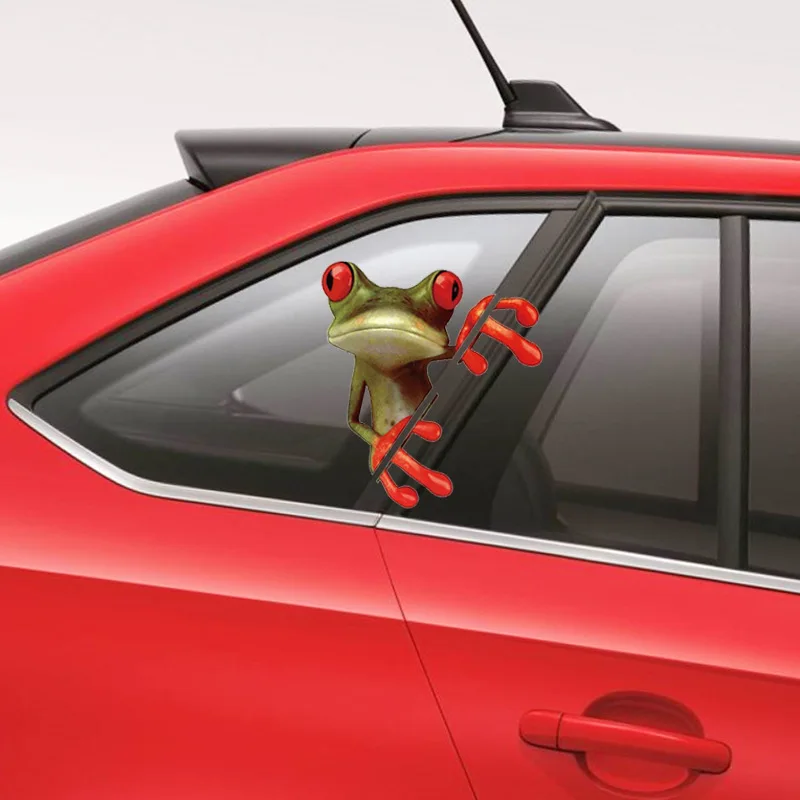 1 шт. автомобиля Светоотражающие смешные наклейки ПВХ имитация 3D животное автомобиля окно капот Цветок пост авто фары виниловая наклейка