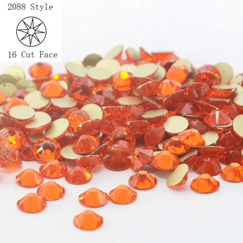 Luz Cristales Swarovski Flatback Colorado Hotfix 6ss 8ss 10ss 12ss 16ss 20ss