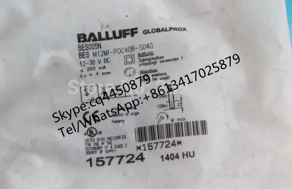 

NEW&ORIGINAL BESM12MI-POC40B-S04G INDOCTIVE SENSOR BESM12MI-POC40B-S04G