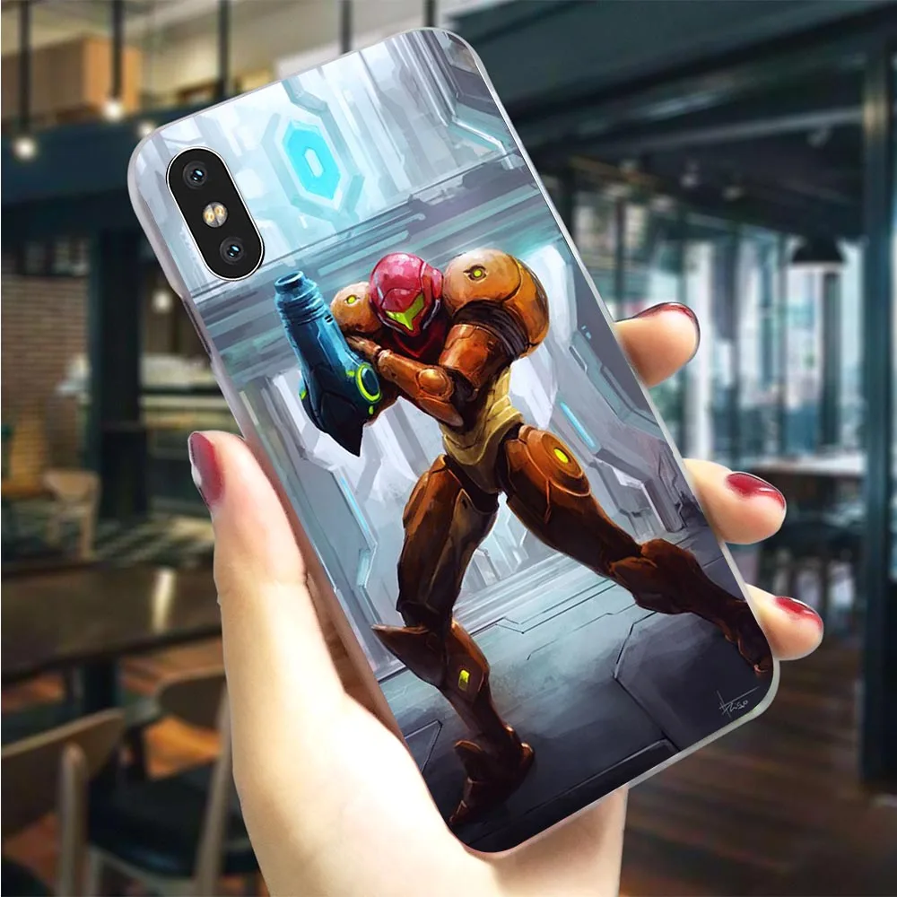 Жесткий чехол для телефона для iPhone 5 Samus Aran Metroid чехол для iPhone Xs Чехлы XR Xs Max 7 8 Plus 6 6S 5S SE