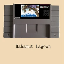 Bahamut Lagoon 16 bit Big Gray Super Game Card For NTSC/PAL Game Player