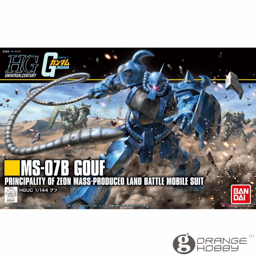 OHS Bandai HGUC 196 1/144 MS-07B Gouf возбуждающий мобильный костюм в сборе модельные наборы |