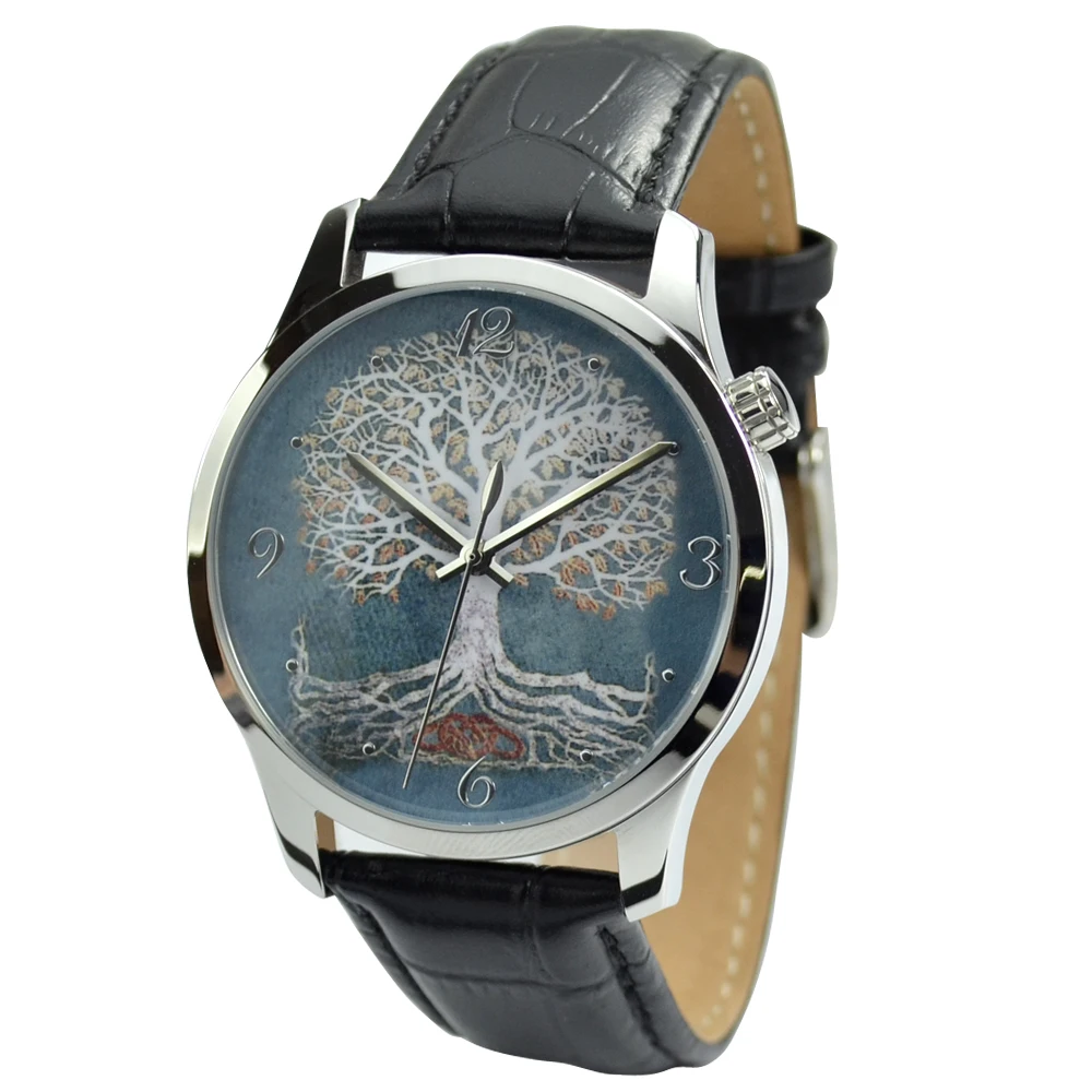 

Tree of life Watch (Dark Turquoise) Big Size - Unisex Watch - Men Watch, Women Watch - Free shipping