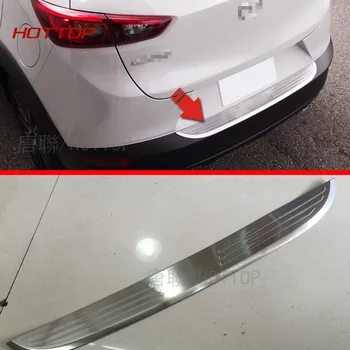 

HOTTOP Stainless Steel Rear Bumper Sill Protector Trim For Mazda CX-3 2015 2016 2017