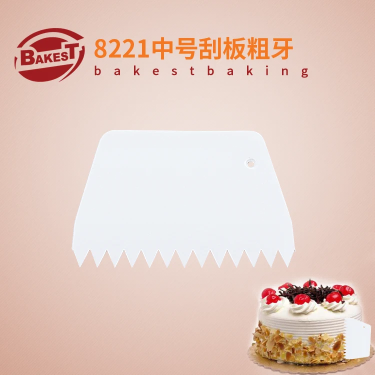 

BAKEST 6pcs per lot Plastic Middle Dough Scraper Cake Pastry Cutter