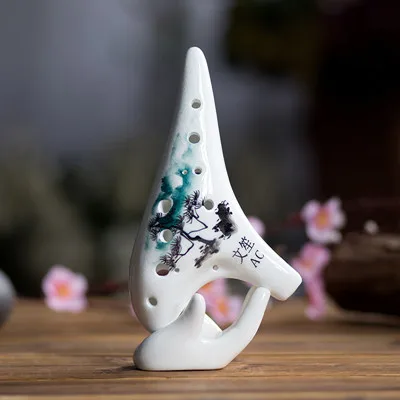 Pintura chinesa projeto 12 buraco ocarina alto