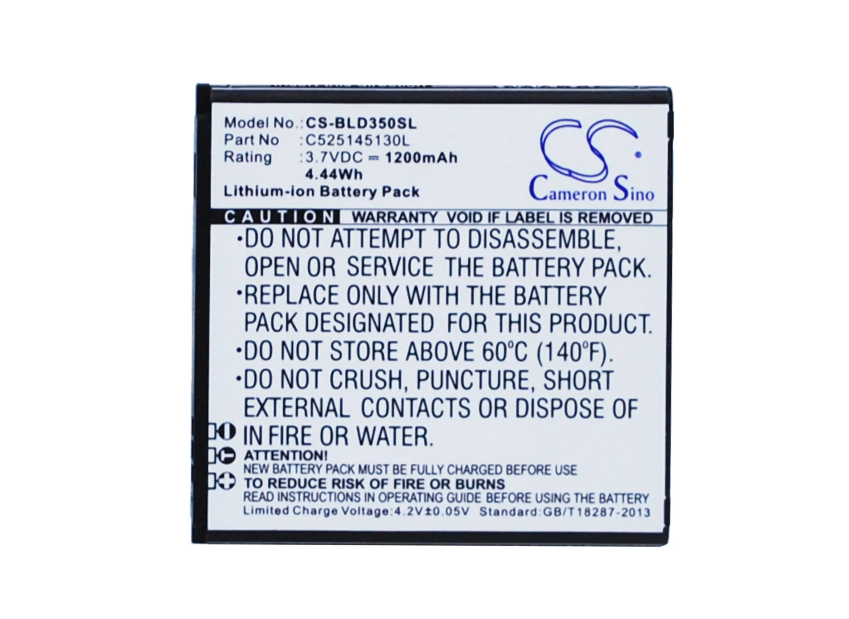 Батарея Cameron Sino 1200 мАч C525145130L C535143130T для BLU A010L Advance 4.0L D350 D370 Dash 3 5 CE 4 0 S310U S370|cameron