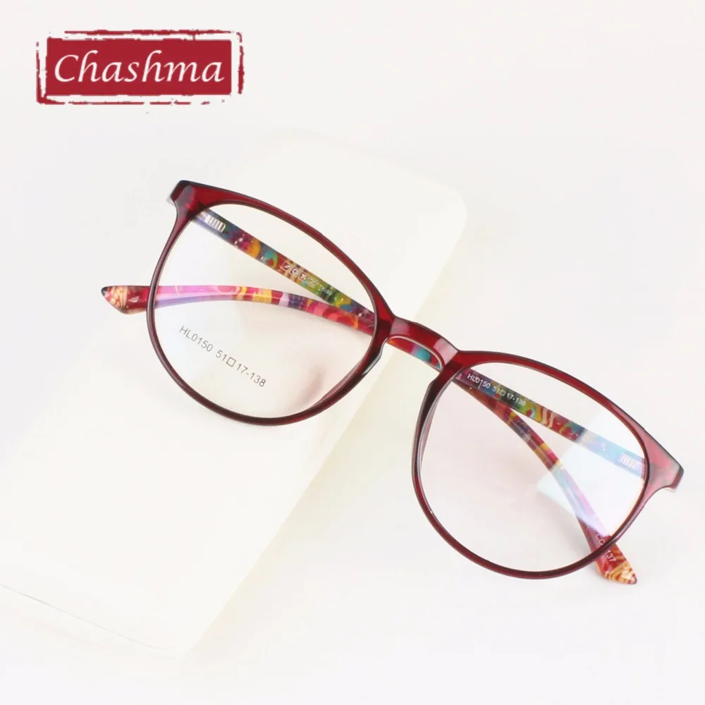 Женские очки Chashma большие винтажные в оправе TR 90 с круглой оправой|oculos de grau|eyewear