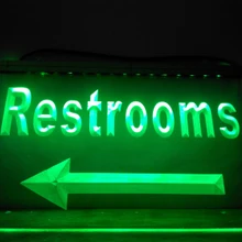 LK685-Туалет стрелы кафе бар светодиодный неоновый свет вывеска домашний декор ремесла