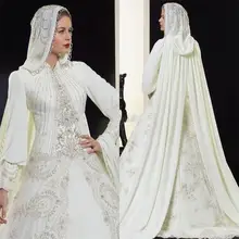 Saudi-arabien Stil Chiffon A-linie Abendkleid Regelmäßige Langen Ärmeln Nahen Osten Stil Vestidos High Neck Bodenlangen Dame kleid