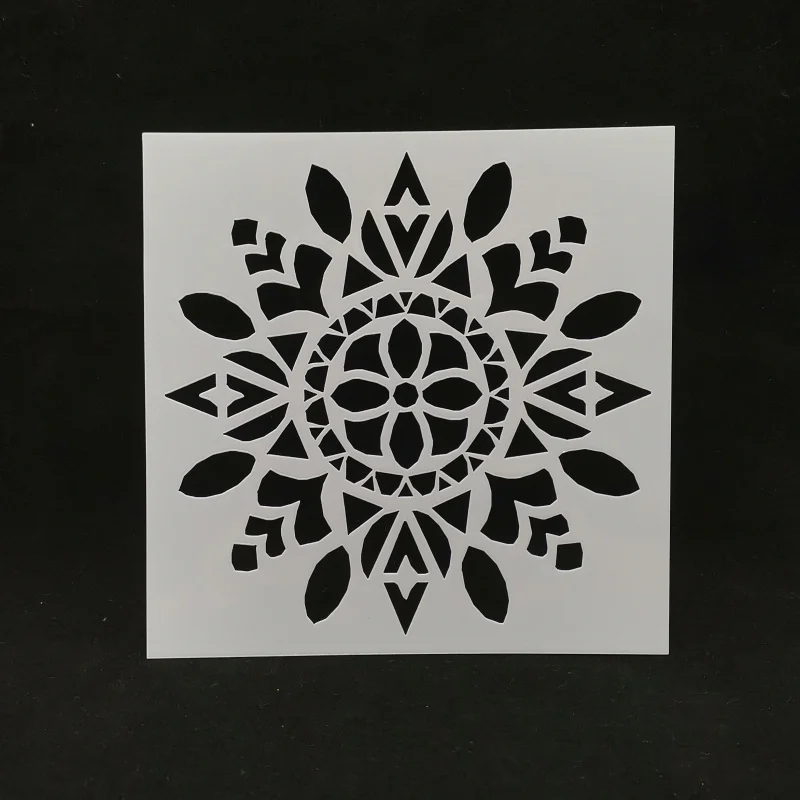 13*13 Flower pvc Layering Stencils for Diy scrapbook coloring painting stencil home decor diy etc. Product image | Канцтовары для