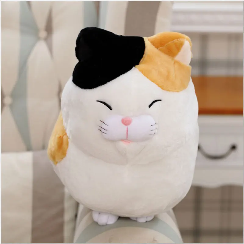Плюшевая игрушка YunNasi 40 см с усами кошкой Фортуной для девочек кукла Lucky Cat Kawaii Neko