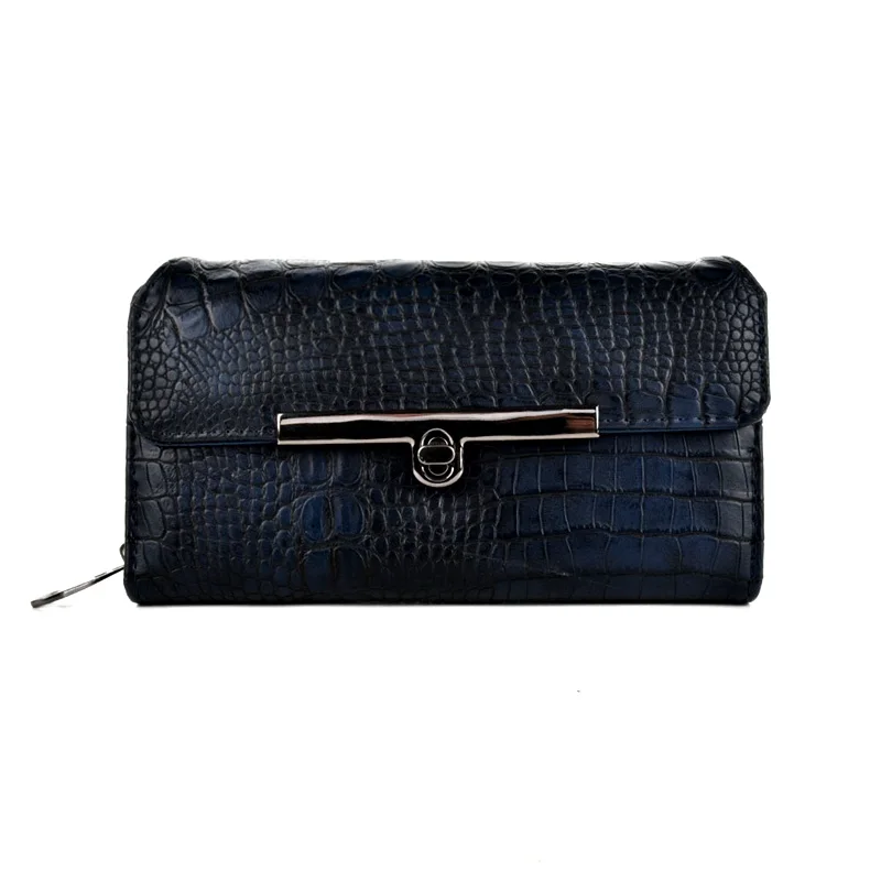 Аллигатор кошелек женский клатч кошелек длинный роскошный винтажный бренд ручная сумка бумажник кожаный кошелек держатель для карт женские кошельки