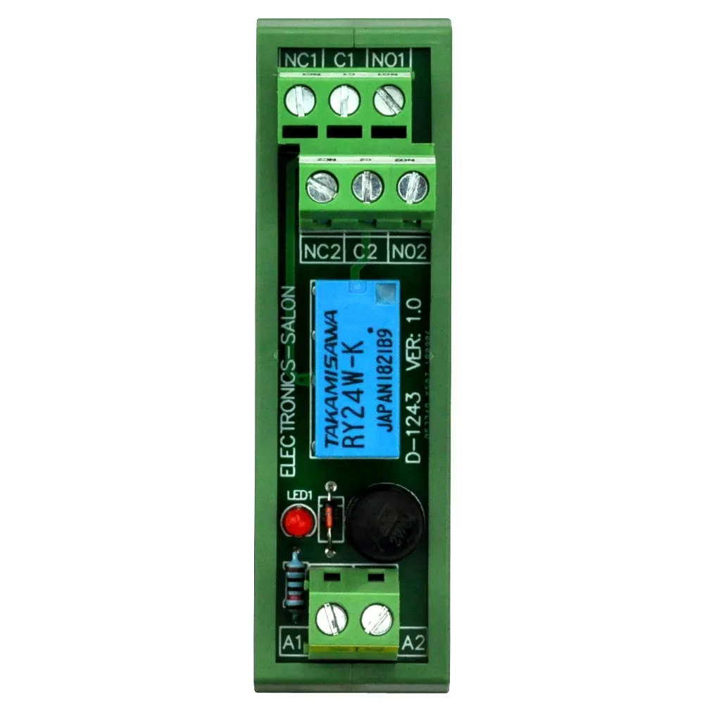 Домашняя електроника салон AC/В DC 24 V Slim DIN Rail Mount двухполюсное двухпозиционное