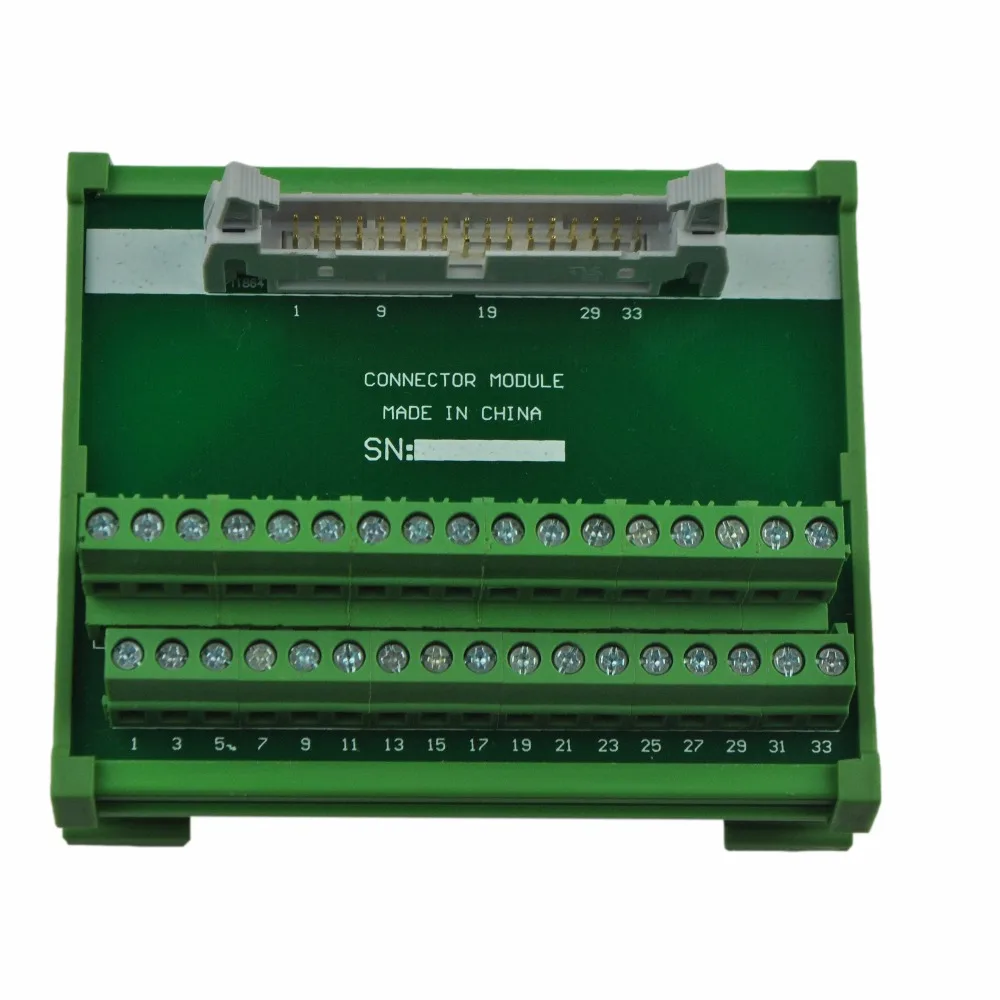 Модуль адаптера винтового клеммного блока с креплением на din рейку 34P|module|module adapter