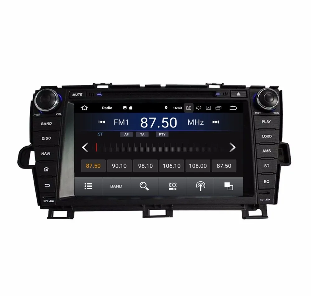 Android 8.1 Quad Core 8" Car radio dvd GPS Multimedia Head Unit for Toyota Prius 2009 2010 2011 2012 2013 Right /Left driving |