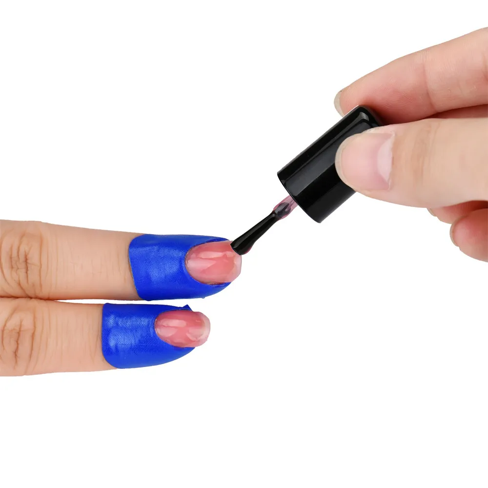 

1 Sheet of 10Pcs Nail Art Spill Proof Nail Stickers Anti-overflow Clip Manicure Tools 7 Colors