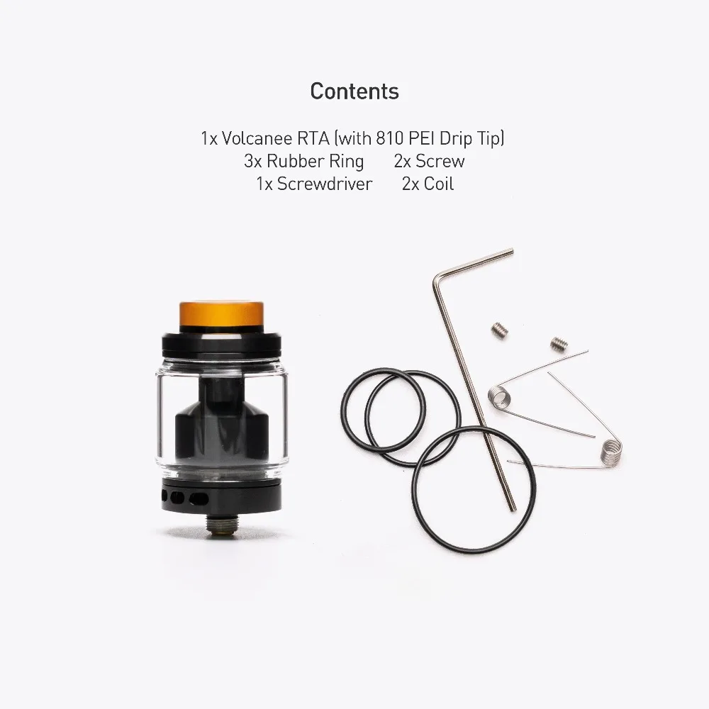 Атомайзер Volcanee с двойной катушкой RTA 8 в 1 готовые катушки Ni80 Alien для электронной